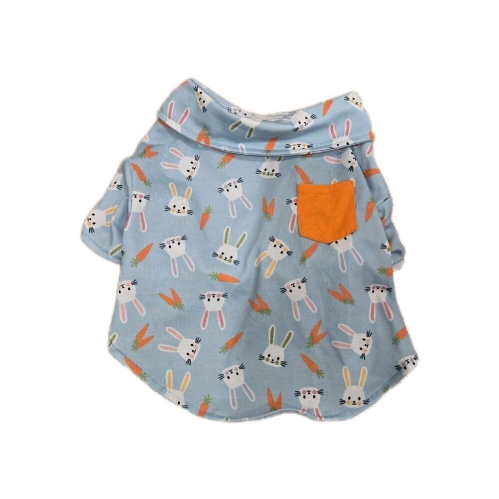 NEW Blue Boy Dog Apparel CLOTHING Easter Bunny Shirt W/ Bow Top NWT - Small - Picture 2 of 4